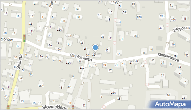 Wieliczka, Sienkiewicza Henryka, 24, mapa Wieliczka