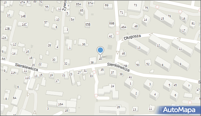 Wieliczka, Sienkiewicza Henryka, 40, mapa Wieliczka