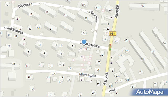 Wieliczka, Sienkiewicza Henryka, 47A, mapa Wieliczka