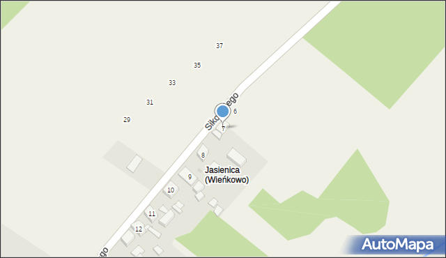 Wieńkowo, Sikorskiego Władysława, gen., 7, mapa Wieńkowo