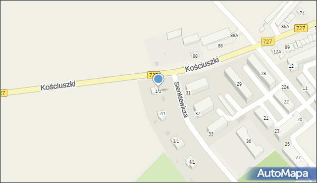 Wierzbica, Sienkiewicza Henryka, 1/1, mapa Wierzbica