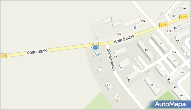 Wierzbica, Sienkiewicza Henryka, 1/2, mapa Wierzbica