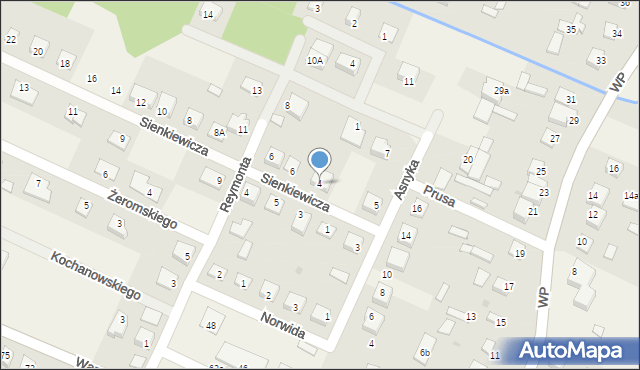 Wilga, Sienkiewicza Henryka, 4, mapa Wilga
