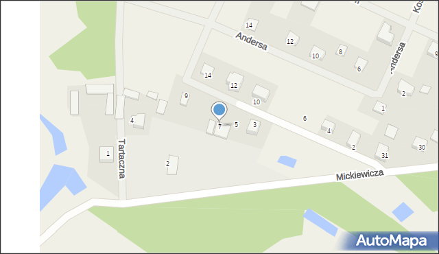 Wilga, Sikorskiego Władysława, gen., 7, mapa Wilga