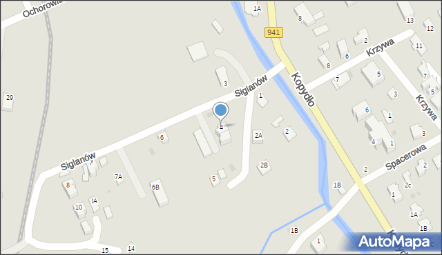 Wisła, Siglanów, 4, mapa Wisła