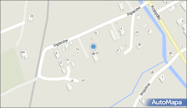 Wisła, Siglanów, 6B, mapa Wisła
