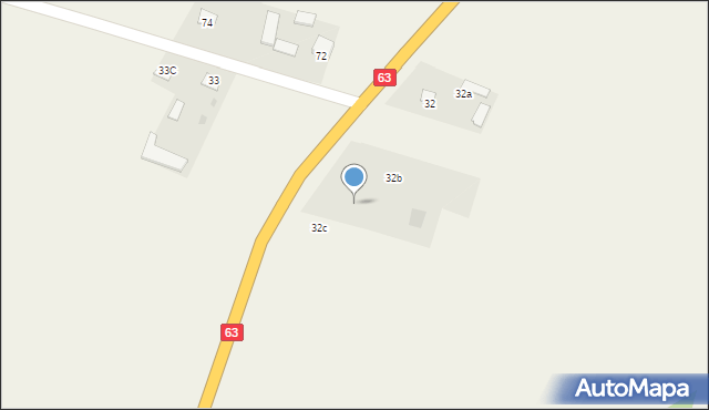 Wiśniew, Siedlecka, 32c, mapa Wiśniew