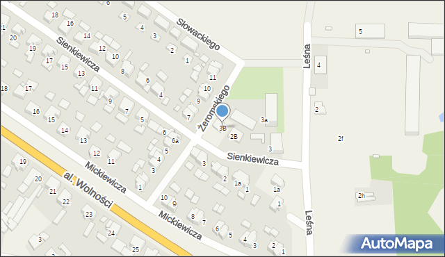 Witaszyce, Sienkiewicza Henryka, 3B, mapa Witaszyce