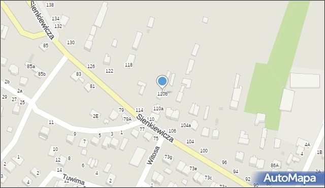 Włoszczowa, Sienkiewicza Henryka, 110b, mapa Włoszczowa