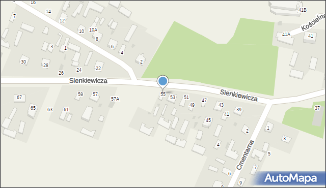 Wojcieszków, Sienkiewicza Henryka, 55, mapa Wojcieszków