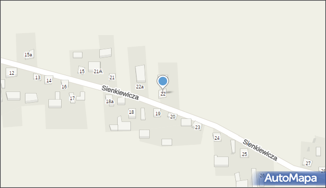 Wójcin, Sienkiewicza Henryka, 22, mapa Wójcin