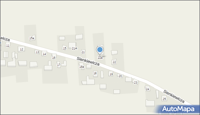 Wójcin, Sienkiewicza Henryka, 22a, mapa Wójcin