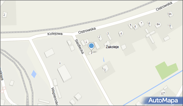 Wolica, Siedlecka, 2, mapa Wolica