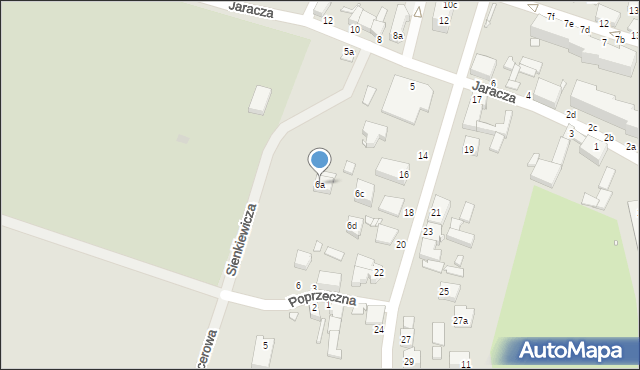Wolin, Sienkiewicza Henryka, 6a, mapa Wolin