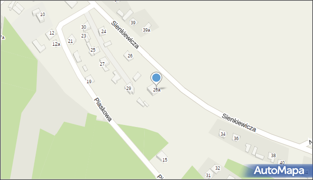 Wolina, Sienkiewicza Henryka, 26a, mapa Wolina