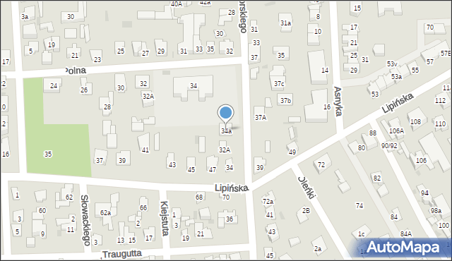 Wołomin, Sikorskiego Władysława, gen., 34a, mapa Wołomin