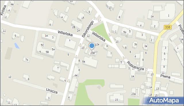 Wołów, Sikorskiego Władysława, gen., 10a, mapa Wołów