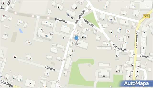Wołów, Sikorskiego Władysława, gen., 8a, mapa Wołów