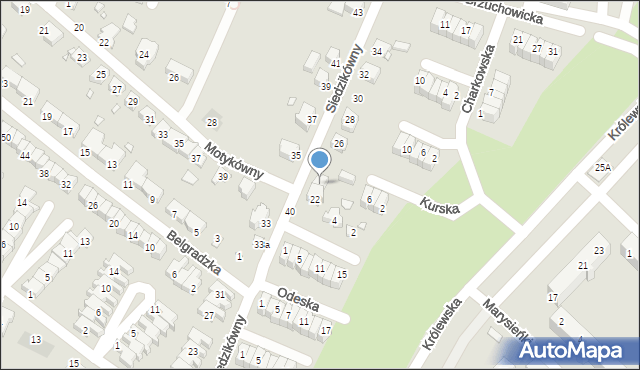 Wrocław, Siedzikówny-Inki Danuty, 24, mapa Wrocławia