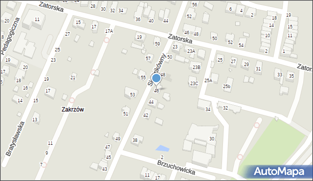 Wrocław, Siedzikówny-Inki Danuty, 46, mapa Wrocławia