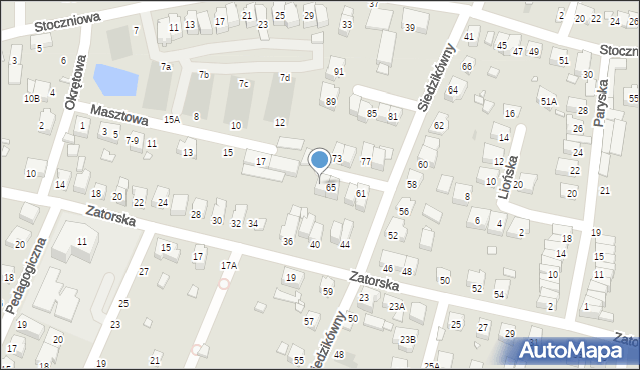 Wrocław, Siedzikówny-Inki Danuty, 67, mapa Wrocławia