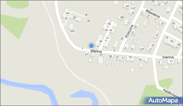 Wrocław, Sienna, 1, mapa Wrocławia