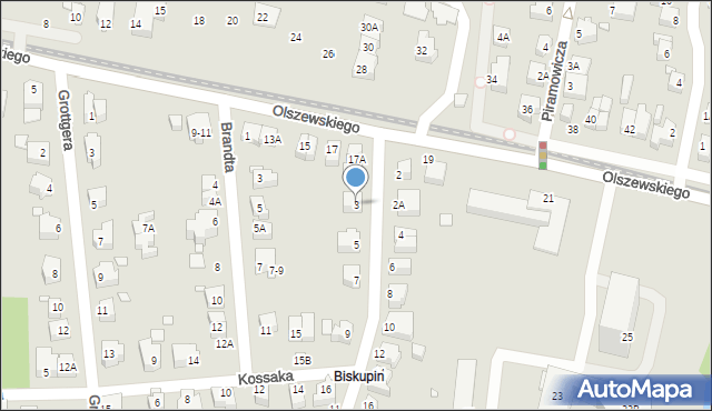 Wrocław, Siemiradzkiego Henryka, 3, mapa Wrocławia