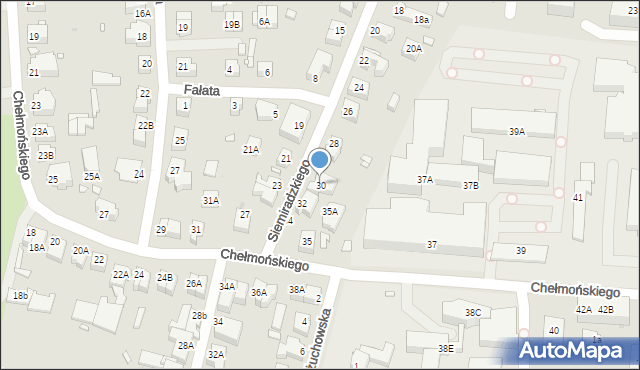 Wrocław, Siemiradzkiego Henryka, 30, mapa Wrocławia