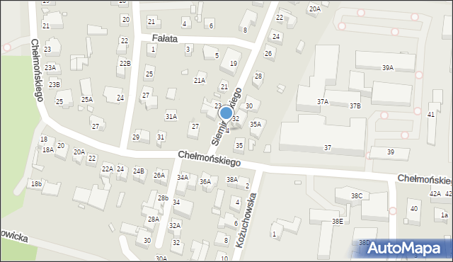 Wrocław, Siemiradzkiego Henryka, 34, mapa Wrocławia