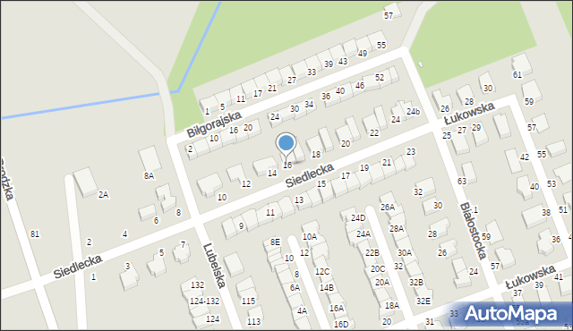 Wrocław, Siedlecka, 16, mapa Wrocławia