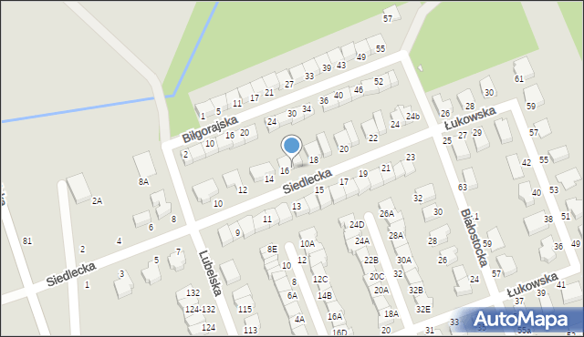 Wrocław, Siedlecka, 16a, mapa Wrocławia