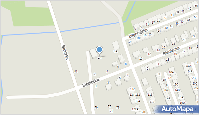 Wrocław, Siedlecka, 2A, mapa Wrocławia