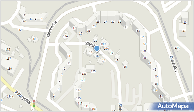 Wrocław, Sielska, 16, mapa Wrocławia