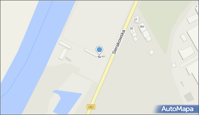 Wronki, Sierakowska, 54, mapa Wronki