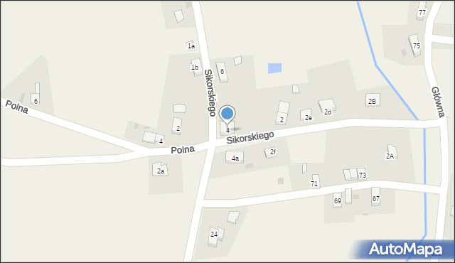 Wykroty, Sikorskiego Władysława, gen., 4, mapa Wykroty