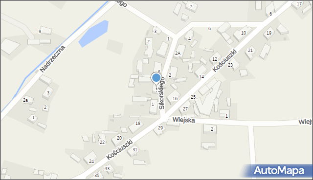 Wymiarki, Sikorskiego Władysława, gen., 3, mapa Wymiarki