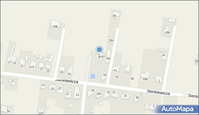Wymysłów, Sienkiewicza Henryka, 37, mapa Wymysłów