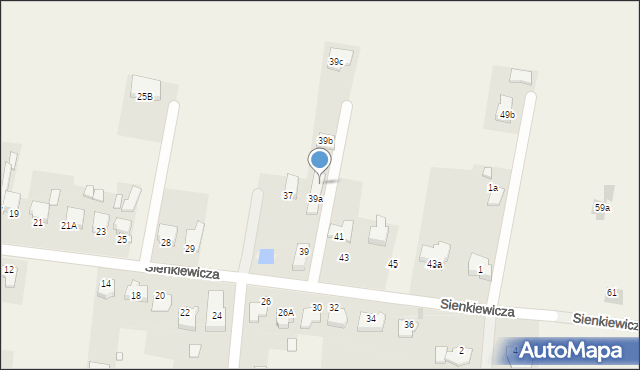 Wymysłów, Sienkiewicza Henryka, 39d, mapa Wymysłów
