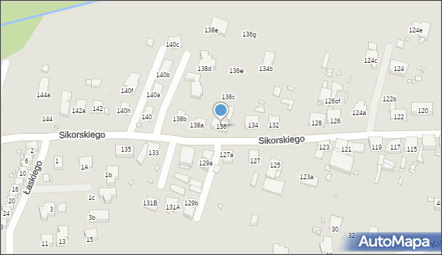 Zabrze, Sikorskiego Władysława, gen., 136, mapa Zabrza
