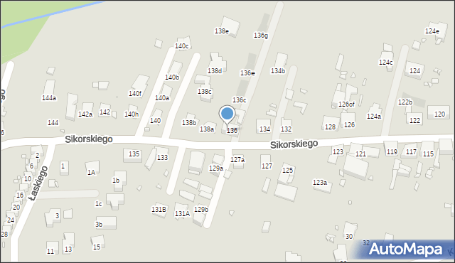 Zabrze, Sikorskiego Władysława, gen., 136a, mapa Zabrza