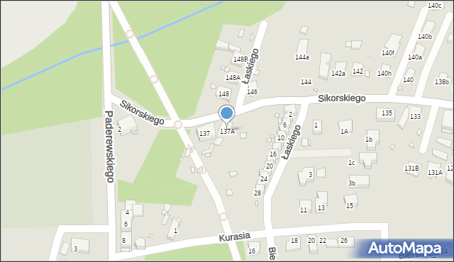 Zabrze, Sikorskiego Władysława, gen., 137A, mapa Zabrza