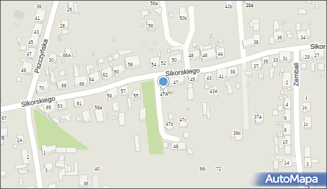 Zabrze, Sikorskiego Władysława, gen., 47A, mapa Zabrza