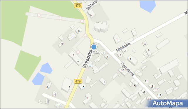 Zadzim, Sieradzka, 11, mapa Zadzim