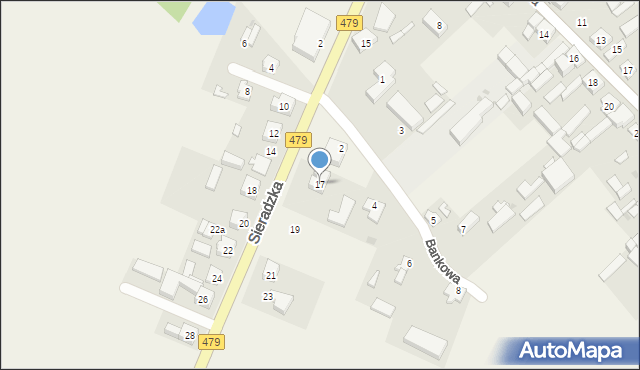 Zadzim, Sieradzka, 17, mapa Zadzim