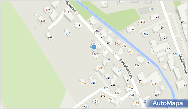 Zakopane, Sienkiewicza Henryka, 18a, mapa Zakopanego