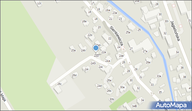 Zakopane, Sienkiewicza Henryka, 22D, mapa Zakopanego