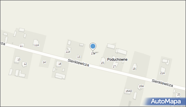 Zakrzówek, Sienkiewicza Henryka, 13e, mapa Zakrzówek