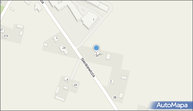 Zakrzówek, Sienkiewicza Henryka, 3A, mapa Zakrzówek