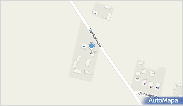 Zakrzówek, Sienkiewicza Henryka, 4C, mapa Zakrzówek