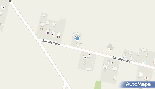 Zakrzówek, Sienkiewicza Henryka, 7, mapa Zakrzówek